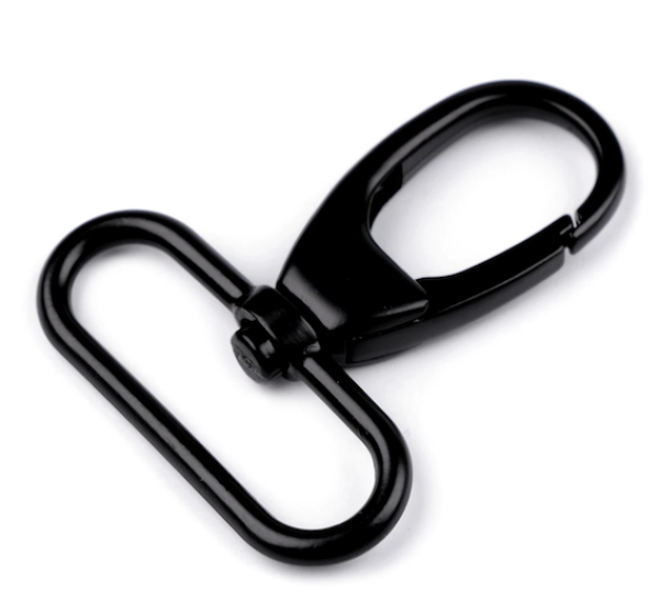 Karabiner Schwarz - 38 mm